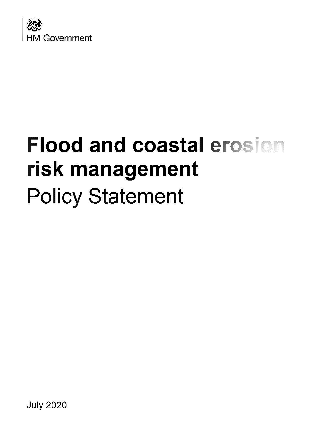 government flood defence schemes