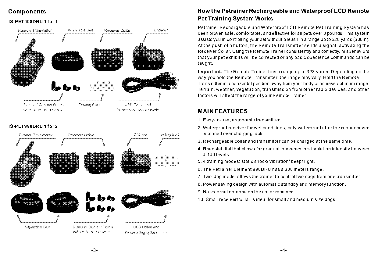 petronics remote training collar instructions